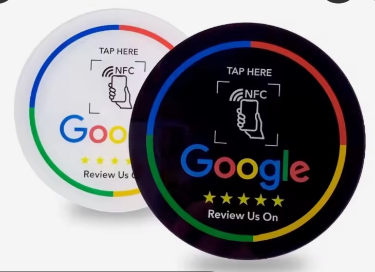 Waterproof Round NFT Review Sticker Tag